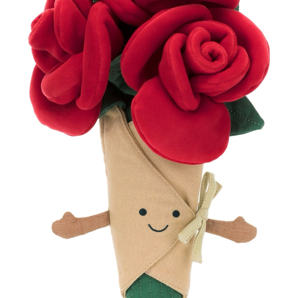 Jellycat Amuseables Bouquet of Roses Plush NWT